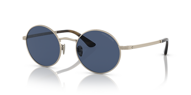AR6140 Matt Hellgold MetallSunglass Frames von B24, Dreiviertelansicht