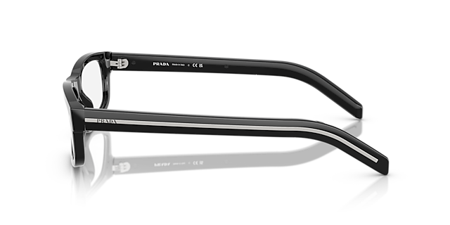 PR B02V Zwart AcetaatEyeglass Frames van B24, Zijaanzicht
