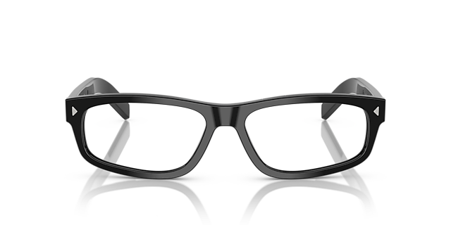 PR B02V Zwart AcetaatEyeglass Frames van B24, Vooraanzicht