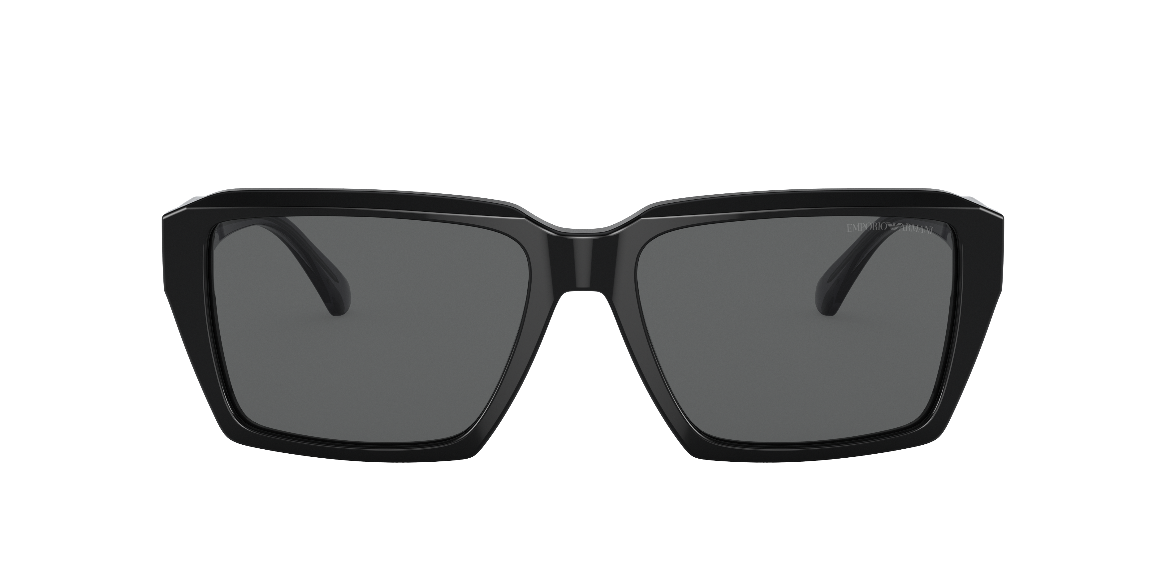 EA4186 Glanzend zwart AcetaatSunglass Frames van B24, met getinte lenzen