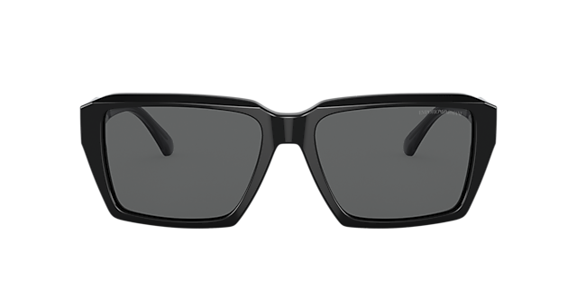 EA4186 Schwarz glänzend AcetatSunglass Frames von B24, mit getönten Gläsern