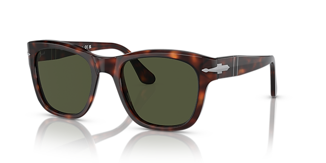 PO3313S Tortoise bruin AcetaatSunglass Frames van B24, Hoekweergave