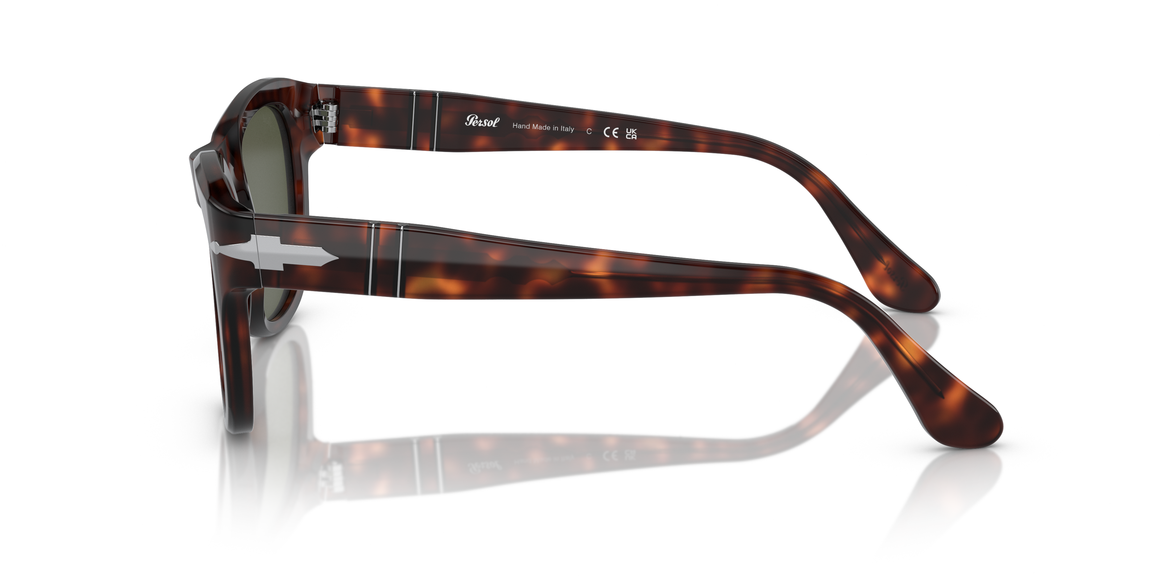 PO3313S Tortoise Braun AcetatSunglass Frames von B24, Seitenansicht