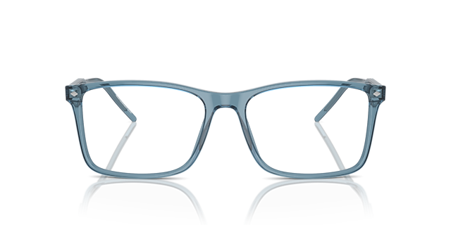 AR7258 Transparant blauw AcetaatEyeglass Frames van B24, Vooraanzicht