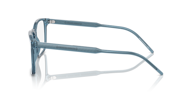 AR7258 Transparant blauw AcetaatEyeglass Frames van B24, Zijaanzicht