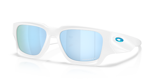 Instagator Matt Weiß KunststoffSunglass Frames von B24, Dreiviertelansicht