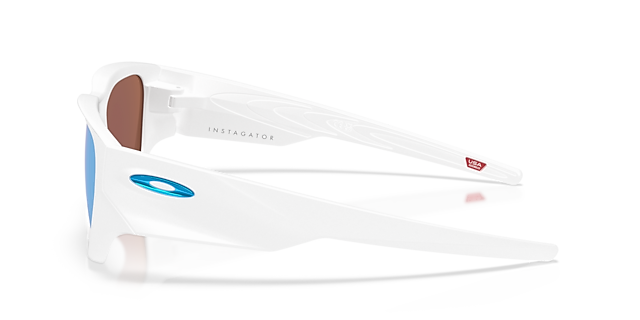 Instagator Matt Weiß KunststoffSunglass Frames von B24, Seitenansicht