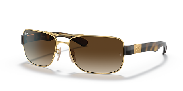 RB3522 Arista goud MetaalSunglass Frames van B24, Hoekweergave