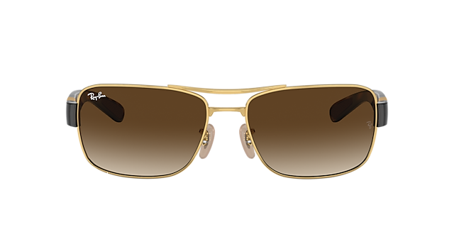 RB3522 Arista goud MetaalSunglass Frames van B24, met getinte lenzen