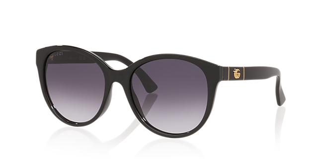 GG0631S Schwarz KunststoffSunglass Frames von B24, Dreiviertelansicht