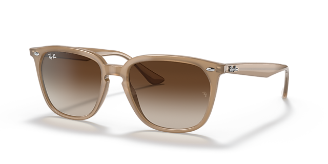 RB4362 Lichtbruin KunststofSunglass Frames van B24, Hoekweergave