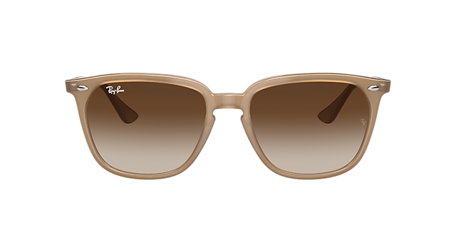 RB4362 Lichtbruin KunststofSunglass Frames van B24, met getinte lenzen