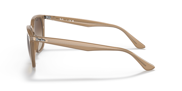RB4362 Lichtbruin KunststofSunglass Frames van B24, Zijaanzicht