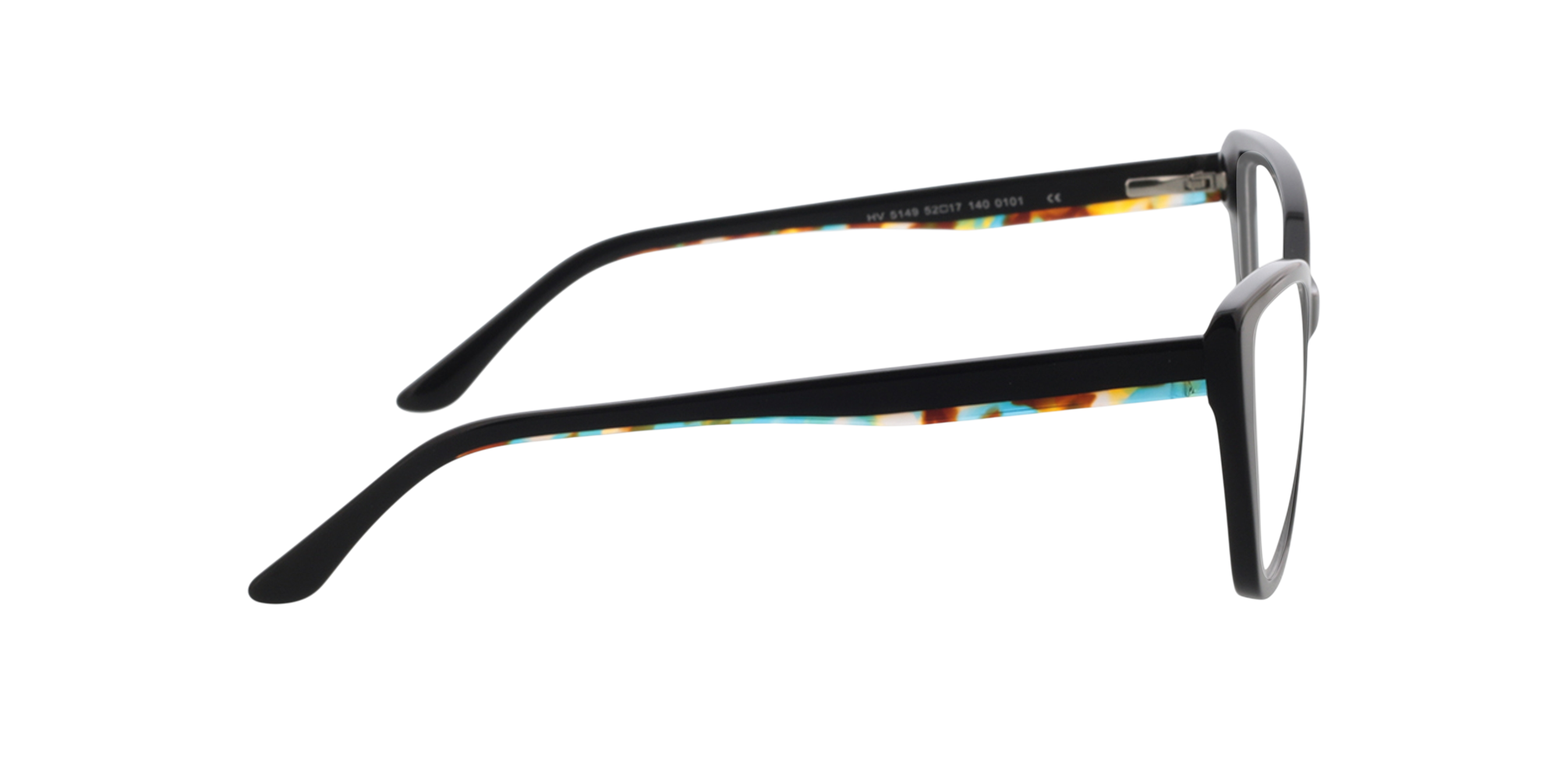 Jane Schwarz AcetatEyeglass Frames von B24, Seitenansicht