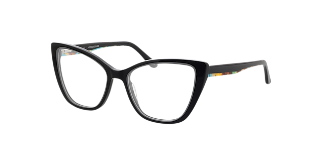 Jane Zwart AcetaatEyeglass Frames van B24, Hoekweergave