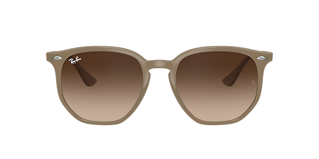 RB4306 Beige KunststoffSunglass Frames von B24, mit getönten Gläsern