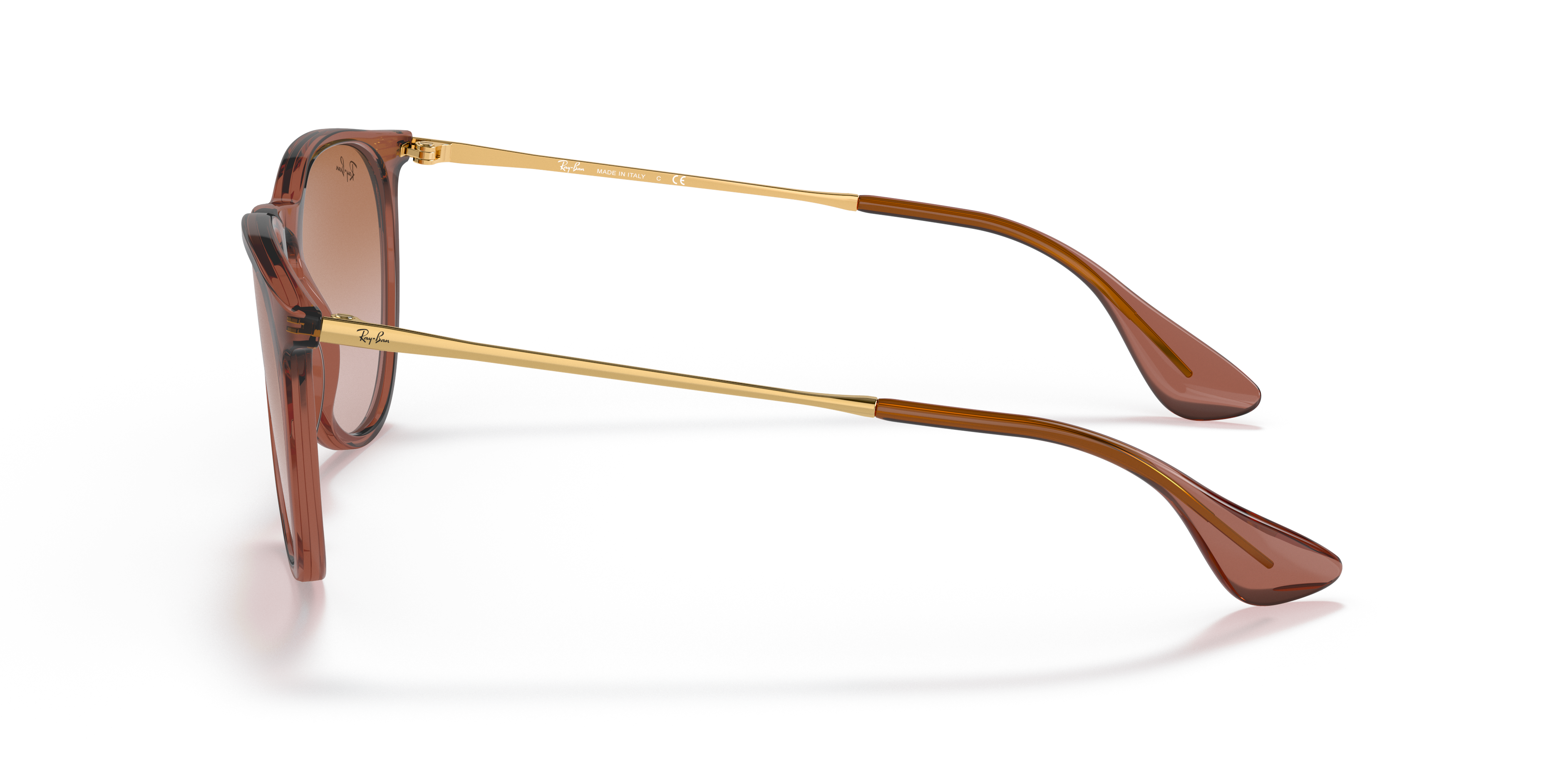 RB4171 Hellbraun transparent KunststoffSunglass Frames von B24, Seitenansicht