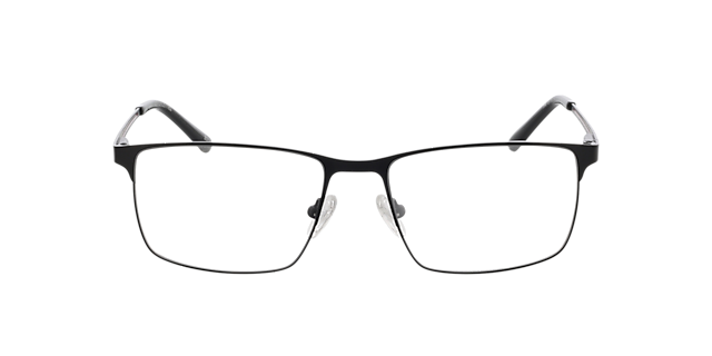 Bowie Matzwart MetaalEyeglass Frames van B24, Vooraanzicht