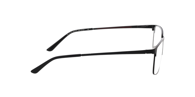 Bowie Matzwart MetaalEyeglass Frames van B24, Zijaanzicht