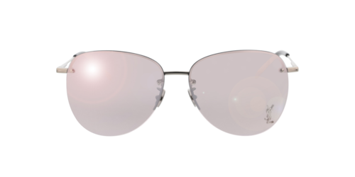 Saint Laurent - SL 328/K M, Silber/Silver, Größe: X-Large