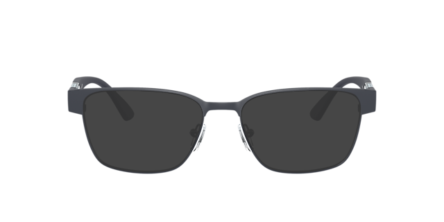 AX1052 Matt Blau MetallEyeglass Frames von B24, mit getönten Gläsern