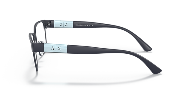 AX1052 Matt Blau MetallEyeglass Frames von B24, Seitenansicht