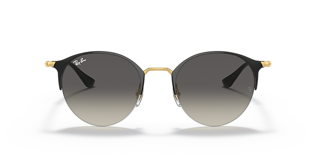 RB3578 Schwarz auf Gold MetallSunglass Frames von B24, Vorderansicht