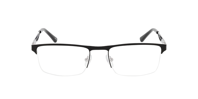 Vancouver Zwart & Zilver MetaalEyeglass Frames van B24, Vooraanzicht