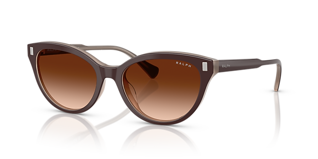 RA5326U Solid Brown Milky Brown AcetatSunglass Frames von B24, Dreiviertelansicht