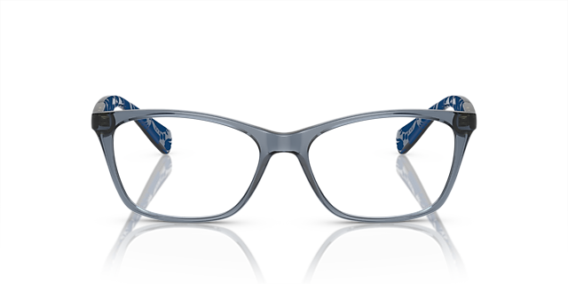 RA7071 Shiny Trasparent Blue KunststoffEyeglass Frames von B24, Vorderansicht