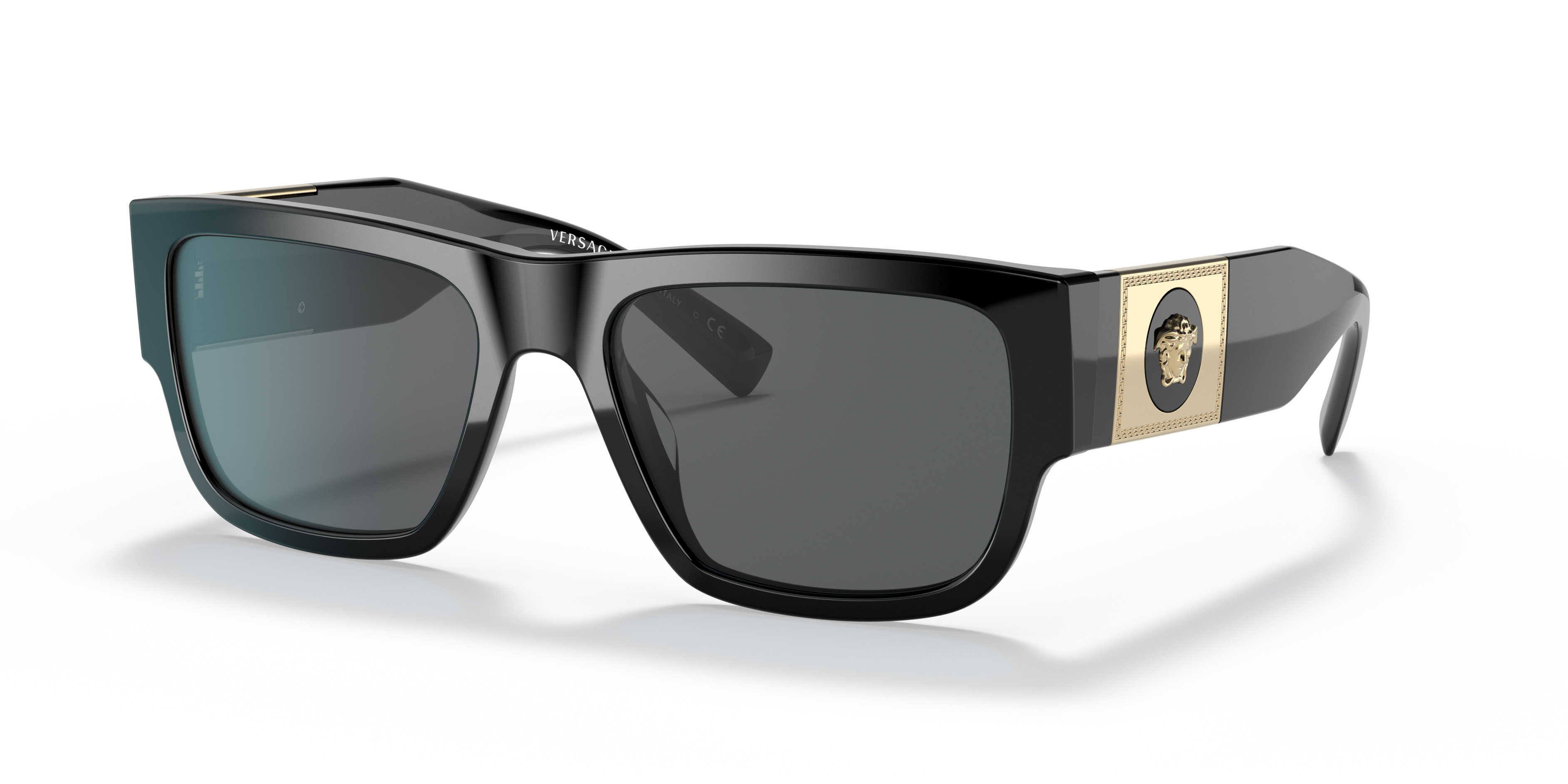 VE4406 Zwart AcetaatSunglass Frames van B24, Hoekweergave