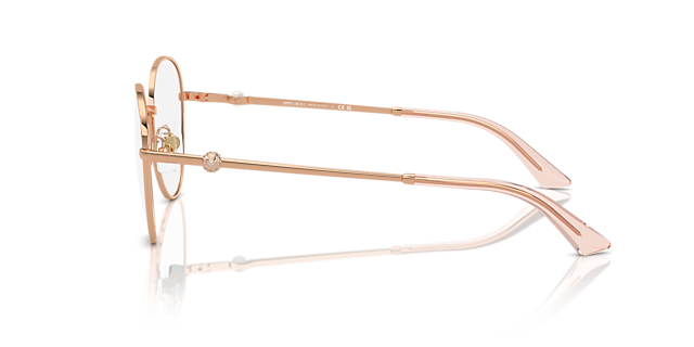 JC2004HB Rotgold MetallEyeglass Frames von B24, Seitenansicht