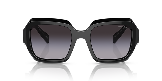 PR 28ZS Zwart AcetaatSunglass Frames van B24, Vooraanzicht