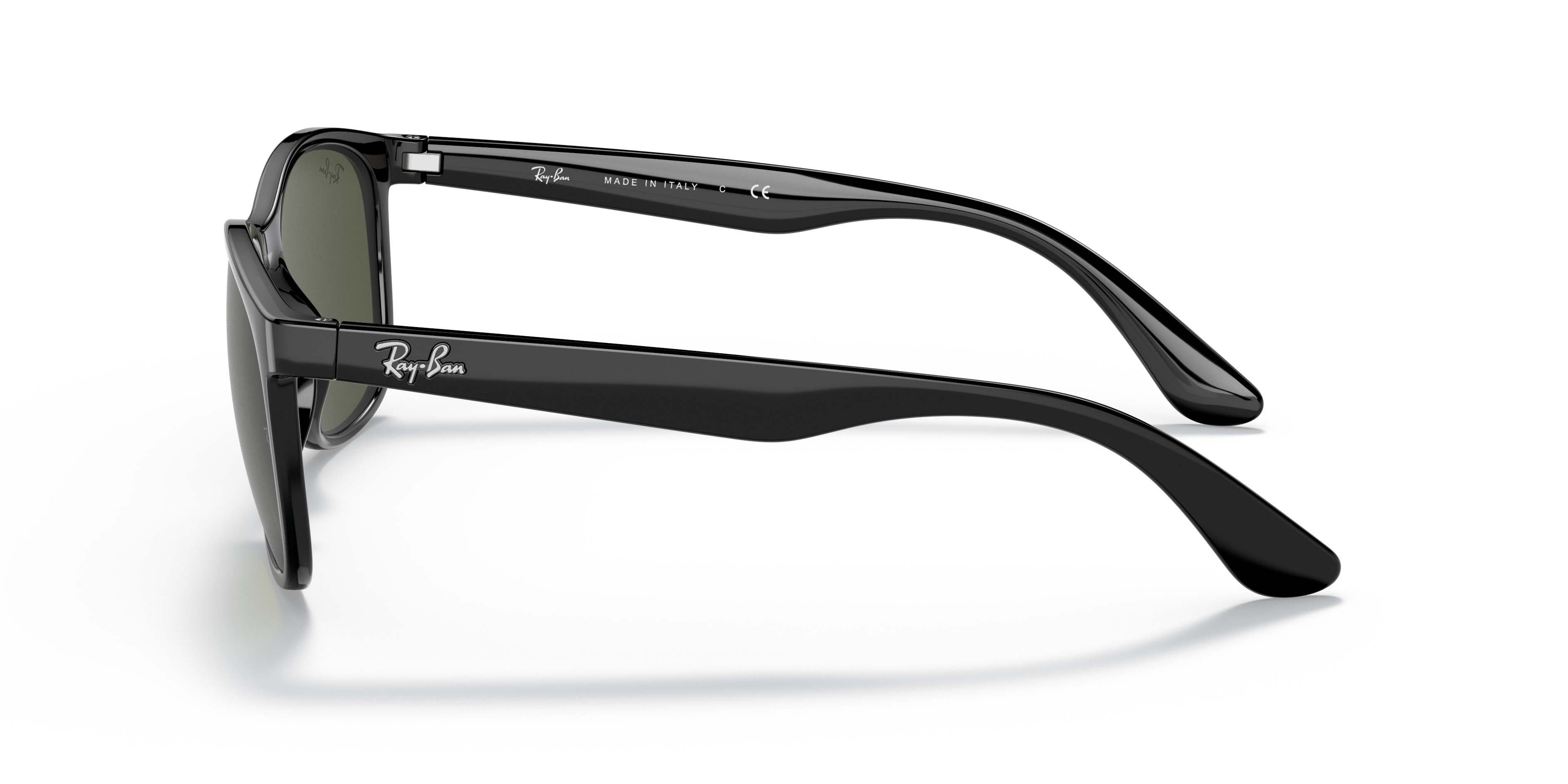 RB4374 Zwart KunststofSunglass Frames van B24, Zijaanzicht