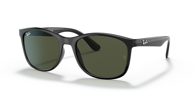 RB4374 Schwarz KunststoffSunglass Frames von B24, Dreiviertelansicht