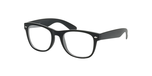 Parma Schwarz KunststoffEyeglass Frames von B24, Dreiviertelansicht