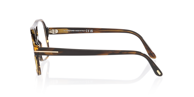 FT6058-B Tortoise Clear AcetaatEyeglass Frames van B24, Zijaanzicht