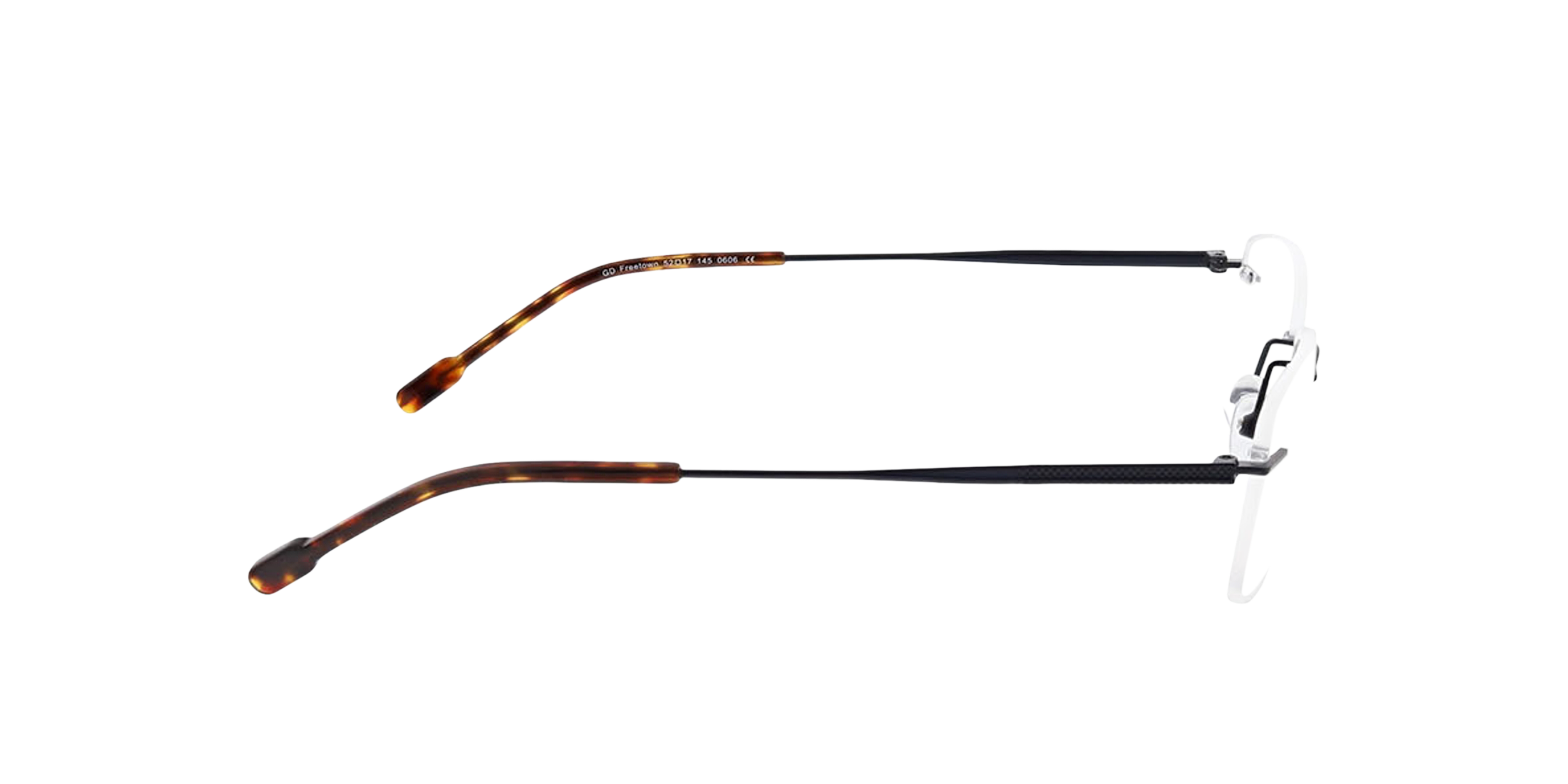 Freetown Matblauw MetaalEyeglass Frames van B24, Zijaanzicht