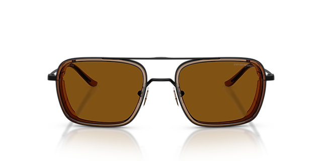 EA2162 Matt Schwarz MetallSunglass Frames von B24, Vorderansicht