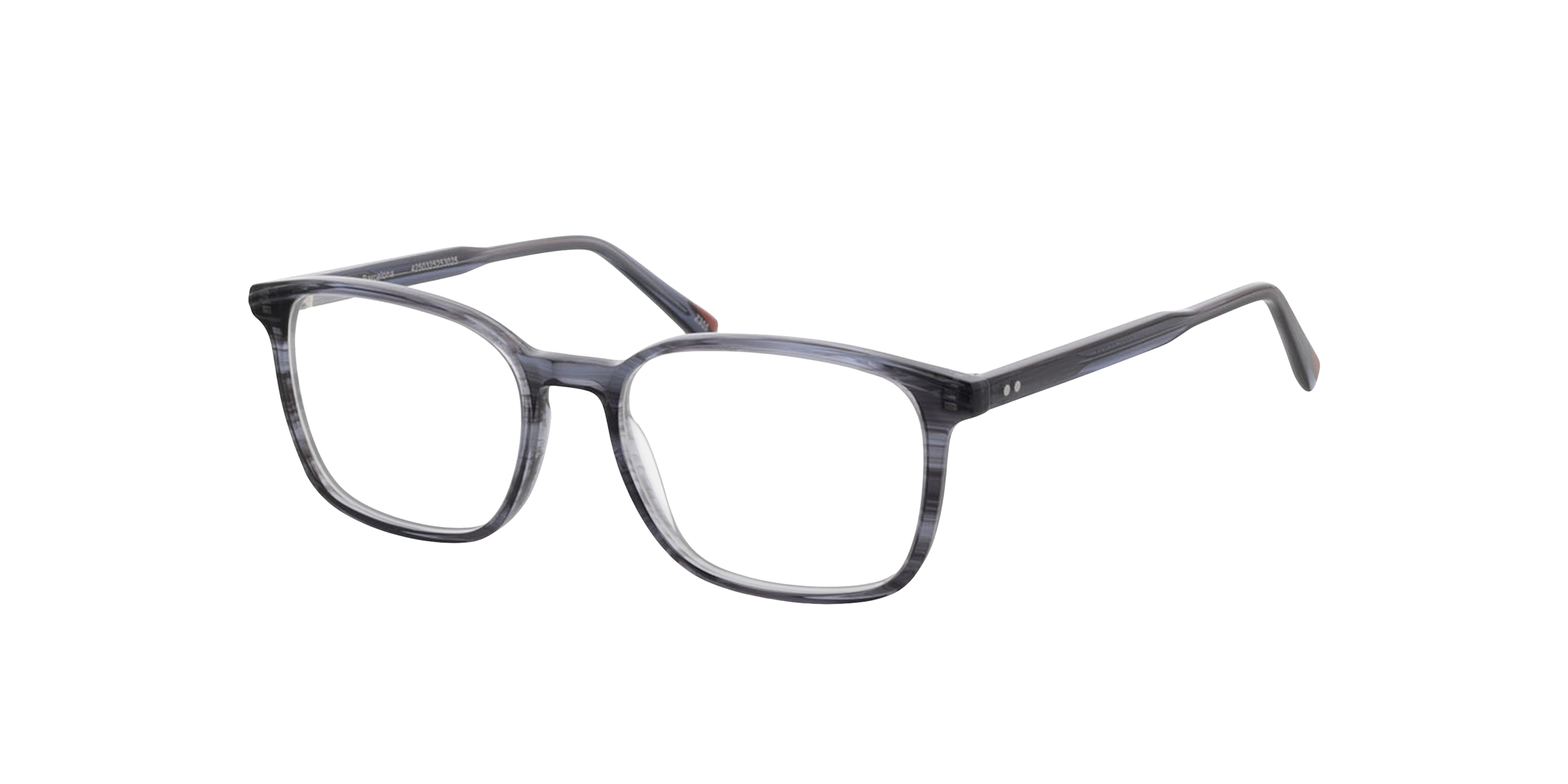 Barcelona Crystal Grey Horn AcetatEyeglass Frames von B24, Dreiviertelansicht