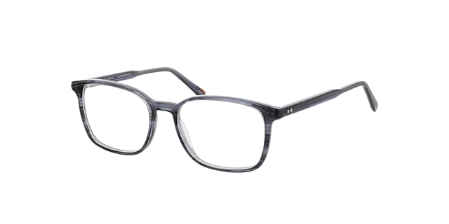 Barcelona Crystal Grey Horn AcetaatEyeglass Frames van B24, Hoekweergave