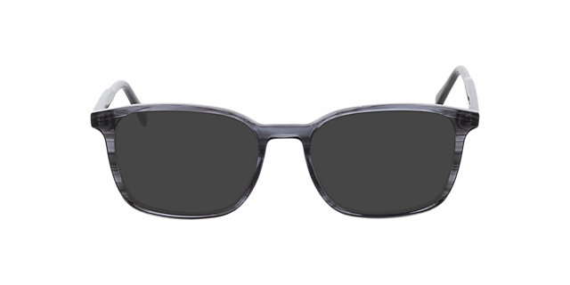 Barcelona Crystal Grey Horn AcetaatEyeglass Frames van B24, met getinte lenzen