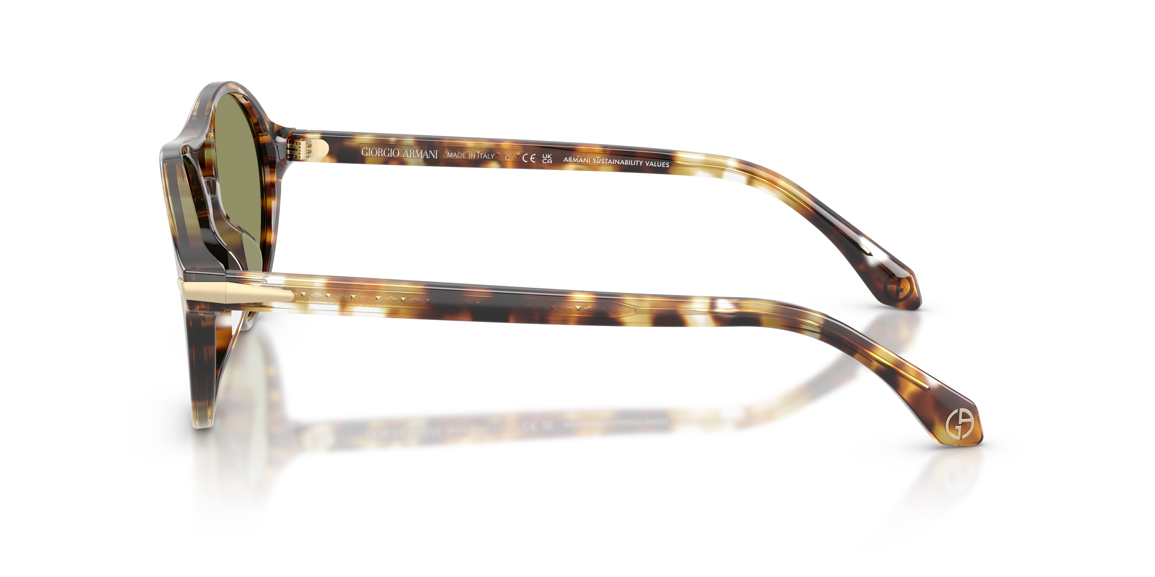 AR8236U Yellow Havana AcetatSunglass Frames von B24, Seitenansicht