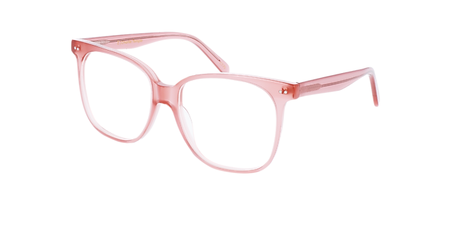 Big Mama Milky Dark Rose AcetatEyeglass Frames von B24, Dreiviertelansicht