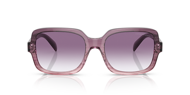 EA4195 Gradiënt Violet AcetaatSunglass Frames van B24, Vooraanzicht