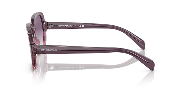 EA4195 Gradiënt Violet AcetaatSunglass Frames van B24, Zijaanzicht