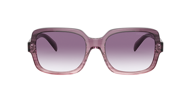 EA4195 Gradiënt Violet AcetaatSunglass Frames van B24, met getinte lenzen