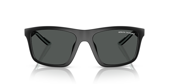 AX4149SU Matt Schwarz KunststoffSunglass Frames von B24, Vorderansicht