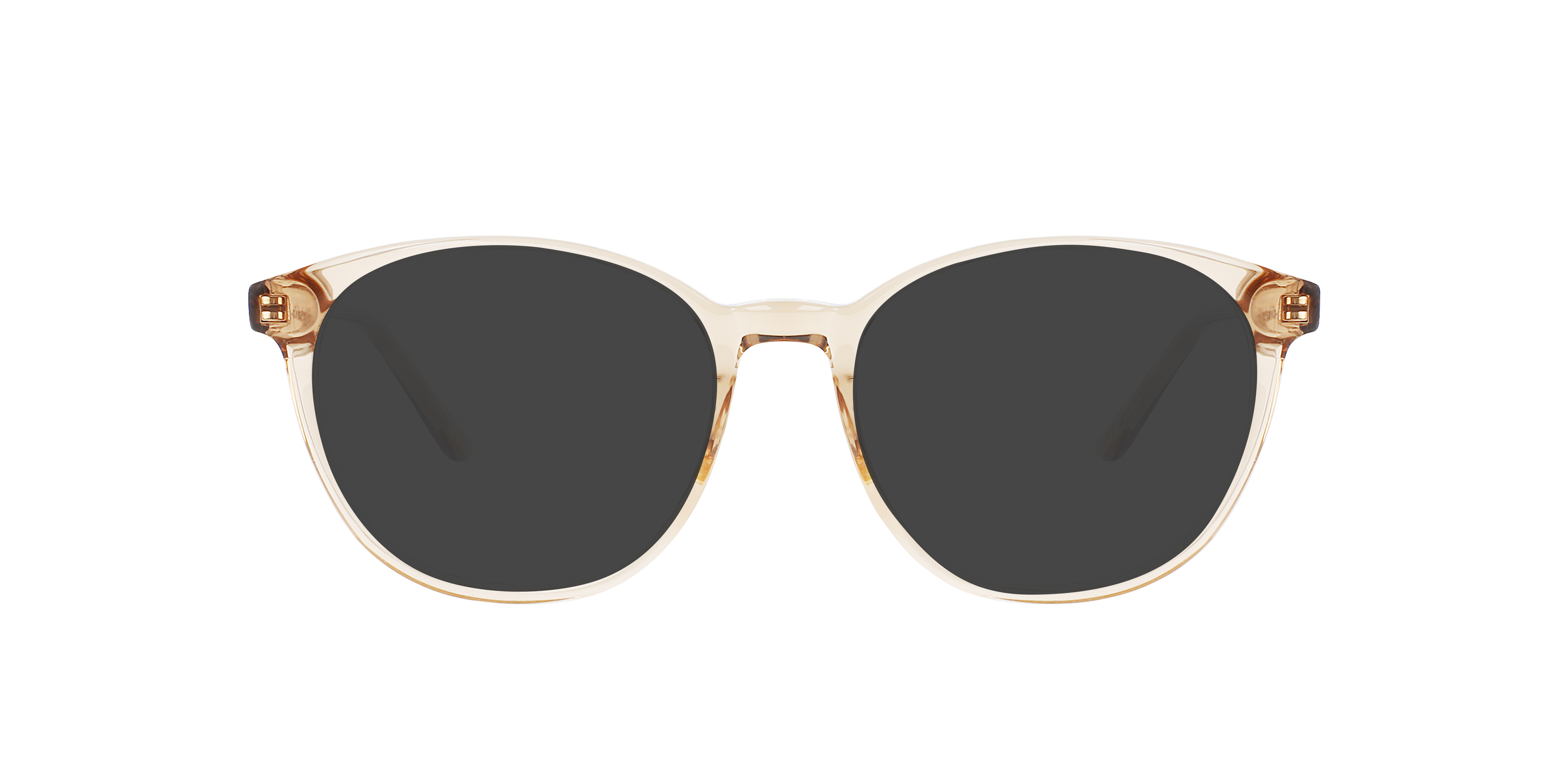 Sofia Crystal Caramel AcetaatEyeglass Frames van B24, met getinte lenzen