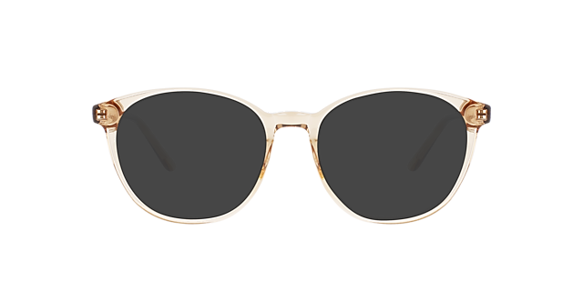 Sofia Crystal Caramel AcetaatEyeglass Frames van B24, met getinte lenzen